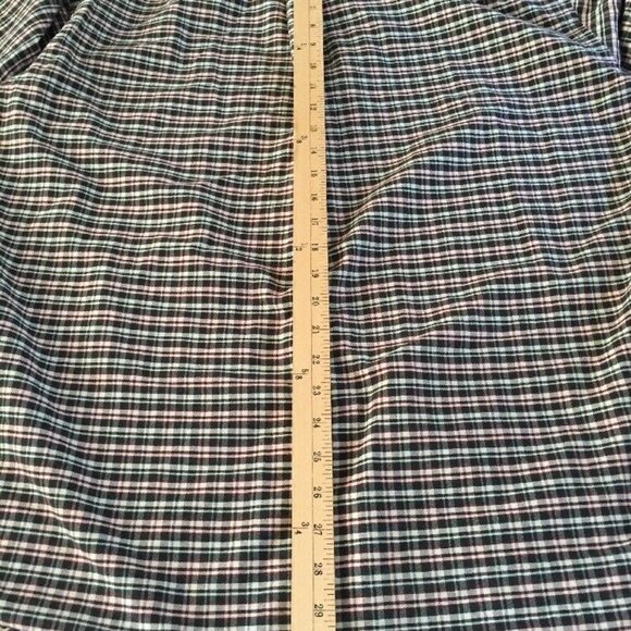 90s Hunt Club Shirt Mens 16.5 34/35 Green Red Plaid Preppy Heritage Academia VTG - Picture 13 of 14